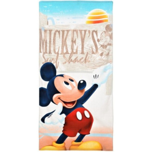 SunCity · Plážová osuška Mickey Mouse - Disney - Surf Shack - 70 x 140 cm