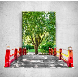 Nástenný 3D obraz Mosticx Bridge To The Tree, 40 × 60 cm
