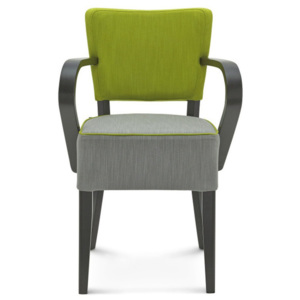 Sivo-zelená stolička Fameg Asulf