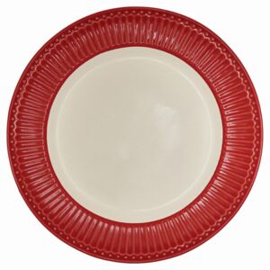 Obedový tanier Alice red