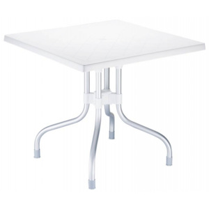 Záhradný skladací stôl DS198334 80 cm, biely