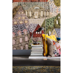 Vliesová tapeta Mr Perswall - Patchwork Houses 360 x 265 cm