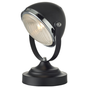 ACA DECOR Stolná lampa Headlight Black Small
