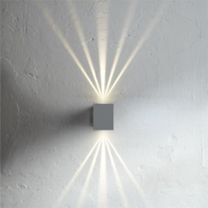 Nordlux CANTO KUBI | dizajnová vonkajšia nástenná lampa Farba: Sivá