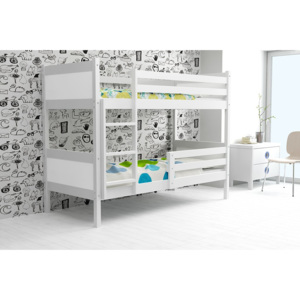 BMS Detská poschodová posteľ Rino 2 - 90 x 200 biela Farba: Biela