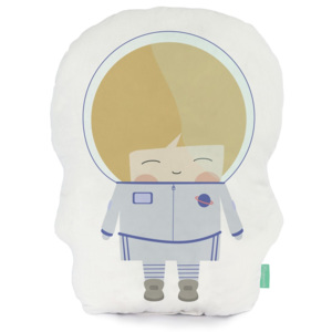 Vankúšik z čistej bavlny Happynois Astronaut, 40 × 30 cm
