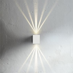 Nordlux CANTO KUBI | dizajnová vonkajšia nástenná lampa Farba: Biela