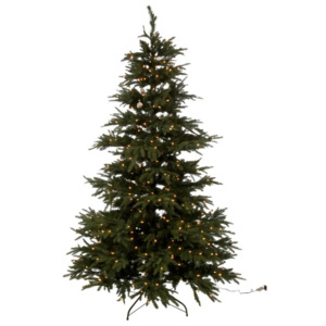 Vianočný stromček s led svetielkami zelený - 225cm
