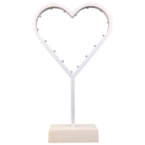 Milagro LED Stolná dekoratívna lampička HEART LED/2xAA MI0233 + záruka 5 rokov zadarmo