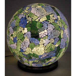 Stolná lampa GUĽA modrá/zelená 30 cm