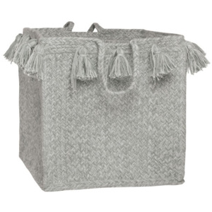 Sivý bavlnený úložný košík Nattiot, Ø 25 cm