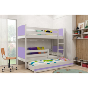 Detská poschodová posteľ Tami 3 BMS 80 x 160 Farba: Biela