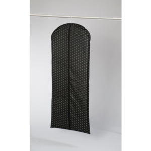 Čierny závesný obal na šaty Compactor Garment, dĺžka 137 cm