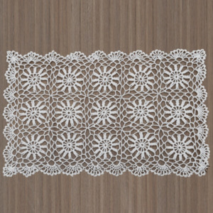 Biele čipkované prestieranie InArt, 30 × 45 cm