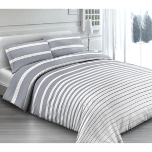Bavlnené posteľné obliečky Rigat šedé