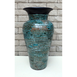 Váza zelená mozaika 60 cm