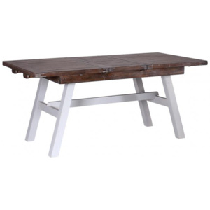 Rozkladací stôl so šikmými nohami 1,8 - 2,3m pre 6 - 8 osôb, 1800x900x790 biela