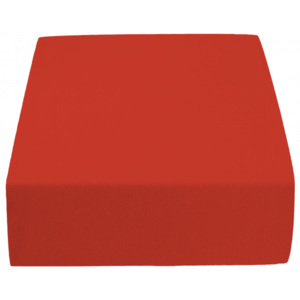 Jersey jednolôžko červené Gramáž: Standard (145 g/m2)