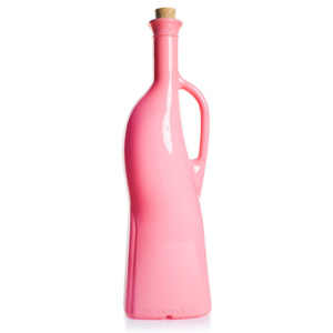 Ružová fľaša na olej Cork, 750 ml