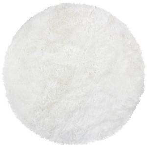 Ručne tkaný biely koberec Kayoom Plaza 222 Weich, ⌀ 160 cm