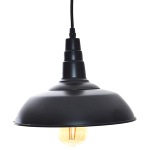 Závesné stropné svietidlo LEDKO E27 1x40W - čierna