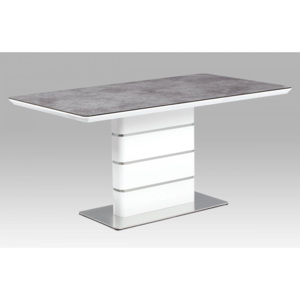 Jedálenský stôl HT-450 GREY sivá / biela Autronic
