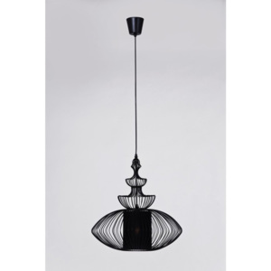 Čierne stropné svietidlo Kare Design Swing Oval