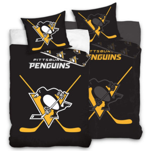 Bavlnené posteľné obliečky NHL Pittsburgh Penguins