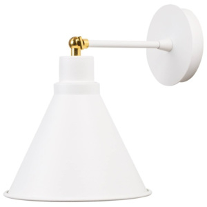 Biela nástenná lampa Cone Drop
