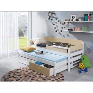 ArtBed Detská drevená posteľ NATU I Farba: Grafit