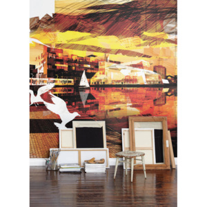 Vliesová tapeta Mr Perswall - Waterfront 450 x 265 cm