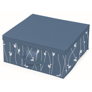 Modrý úložný box Cosatto Leaves, šírka 45 cm