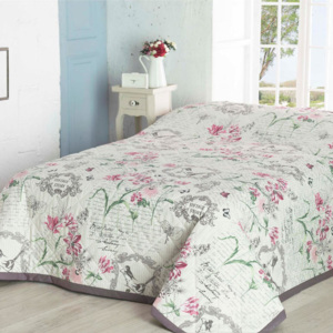 Prikrývka na posteľ Valerie fialová, 160 x 220 cm