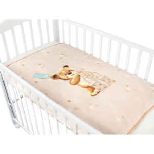 Goldea detská španielska deka MANTEROL Baby Vip - béžová - 110x140 cm 110 x 140 cm