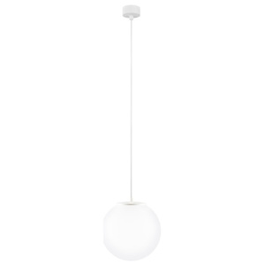 Biele stropné svietidlo s bielym káblom Sotto Luce Tsuri, ∅ 25 cm