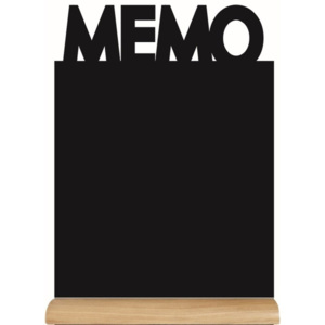 Set popisovacej tabule na stojane a kriedovej fixky Securit® Silhouette Memo, 35 × 21 cm