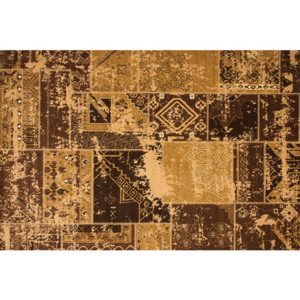 0,80 x 1,50 m - Kusový koberec Patch 201 hnedý