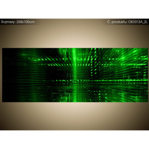 Samolepiaca fólia Zelený kyberpriestor 3D 268x100cm OK3313A_2L