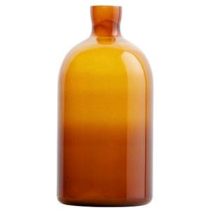 Tmavá oranžová sklenená váza De Eekhoorn Chemistry, výška 30 cm