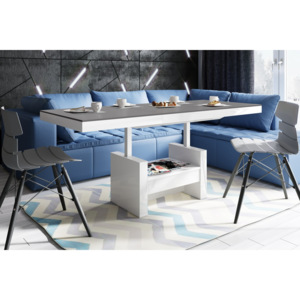 Luxusný rozkladací konferenčný stolík AVERSA LUX MAT šeda DOPRAVA ZADARMO