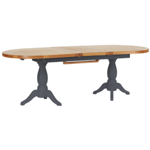 Rozkladací stôl 1,9 - 2,4 m pre 6 - 8 osôb, 1900x1000x790 šedá