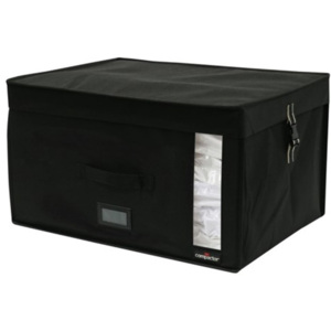 Čierny úložný box s vákuovým obalom Compactor Infinity, objem 150 l