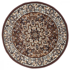 Kusový koberec PP Lord hnedý kruh, Velikosti 150x150cm