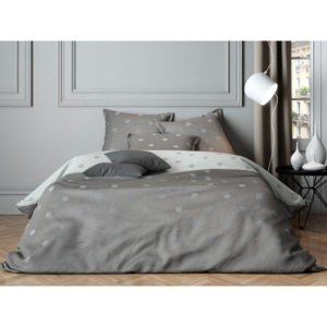 Mistral Home povlečení bavlněný satén Luna Grey šedá - 140x200 / 70x90 cm