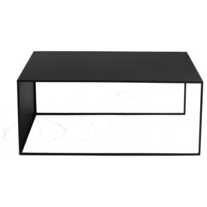 Čierny konferenčný stolík Custom Form 2Wall, dĺžka 100 cm