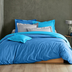 Blancheporte Jednofarebná posteľná bielizeň, polycoton zn. Colombine oceán obliečka na vank. 63x63cm