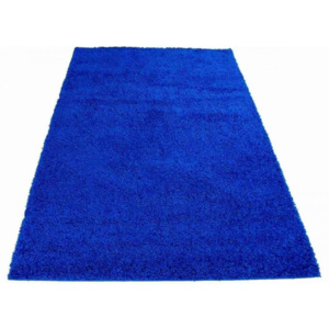 Kusový koberec Shaggy vlas 50 mm tmavo modrý 80x150, Velikosti 80x150cm