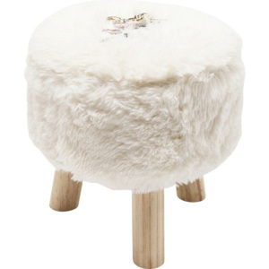 Biela stolička Kare Design Fur