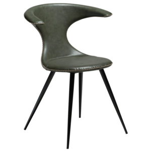 Zelená koženková stolička DAN-FORM Denmark Flair