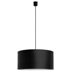Čierne závesné svietidlo Sotto Luce MIKA, Ø 50 cm